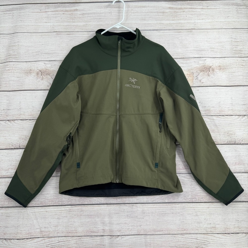 Arc'teryx Softshell Jacket Men L Green Windstopper Full Zip Technical Coat